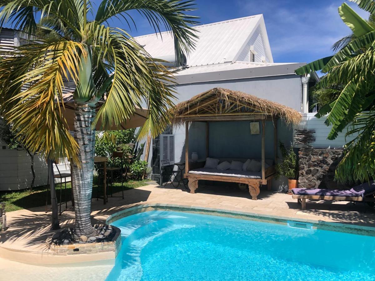 Ferienwohnung Studio Independant Dans Propriete Avec Piscine Et Wifi Saint-Gilles-les-Bains Exterior foto